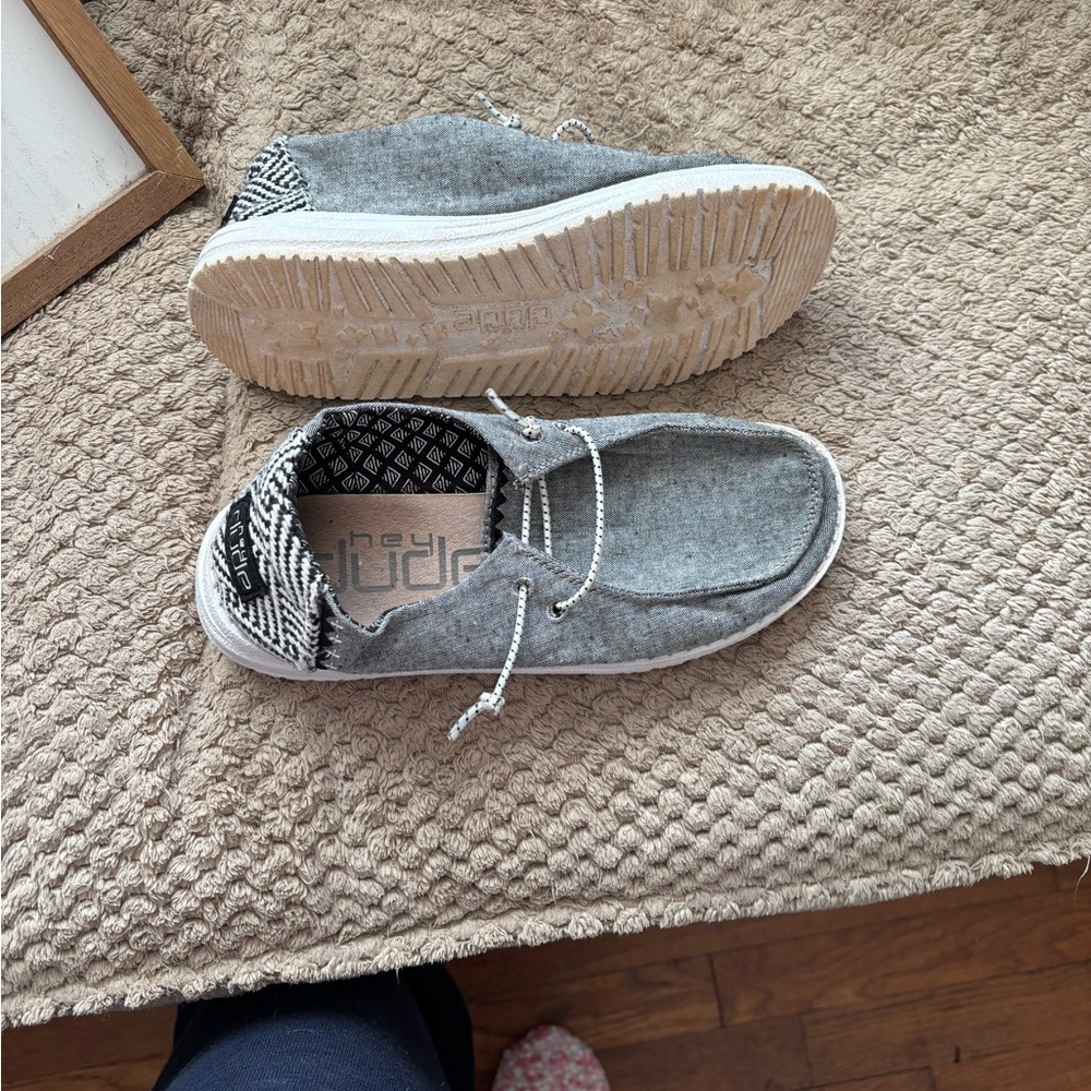 Hey Dude Onyx Chambray Slip-On Shoes